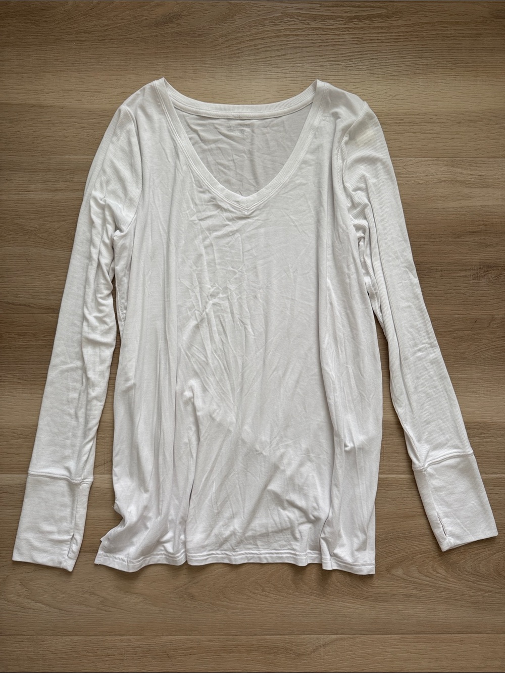 Aerie OFFLINE - Thumbs Up Jersey Long Sleeve V Neck Shirt